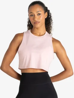 Knot Back Crop Tank Afterglow Pink