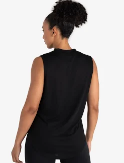 Lightweight Oversized Gym Tank Black