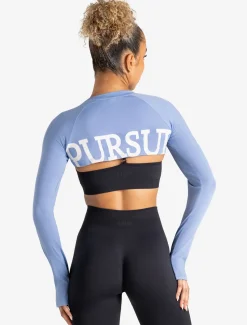 Long Sleeve Shrug Blue