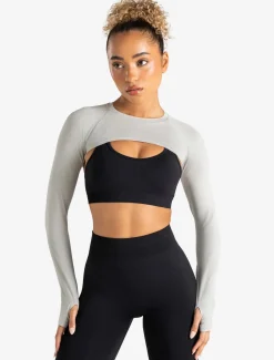 Long Sleeve Shrug Grey