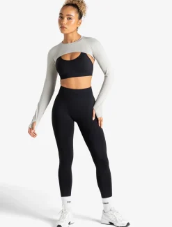 Long Sleeve Shrug Grey