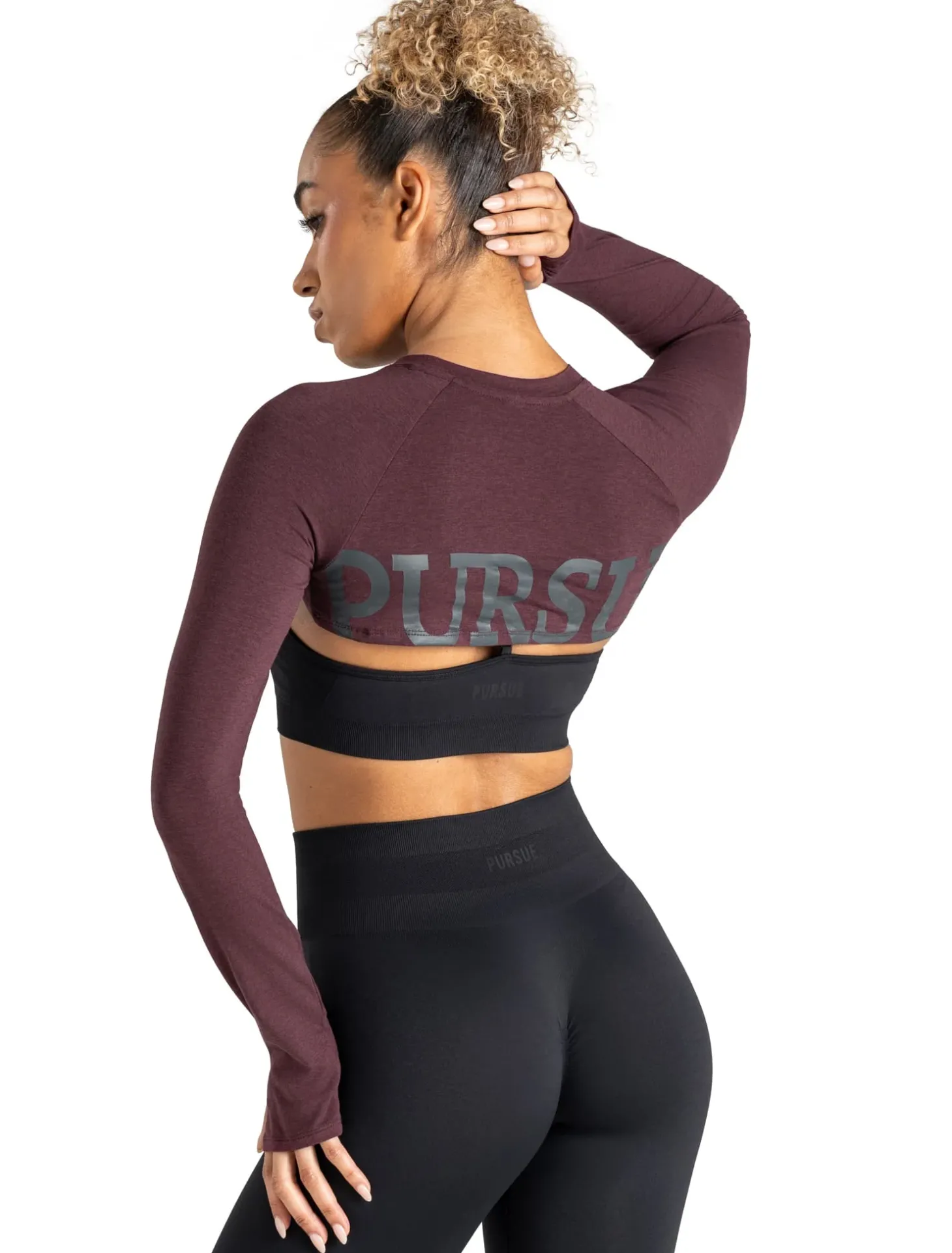 Long Sleeve Shrug Raisin