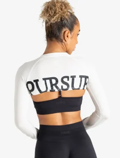 Long Sleeve Shrug White