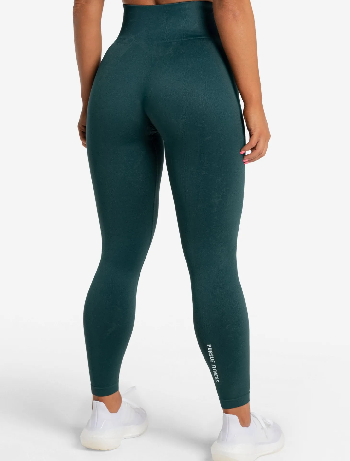 Marble Seamless Leggings Dark Emerald Green