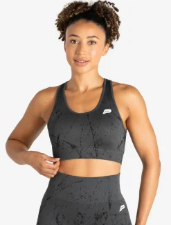 Marble Seamless Sports Bra Shadow Grey