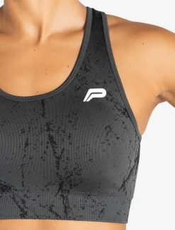 Marble Seamless Sports Bra Shadow Grey