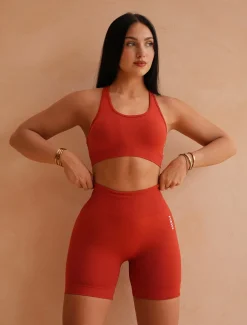 Move Seamless Shorts Burnt Red