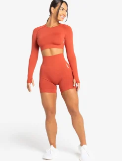 Move Seamless Shorts Burnt Red