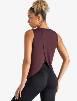 Open Back Full Length Vest Raisin