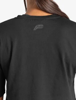 Oversized Crop T-Shirt Black