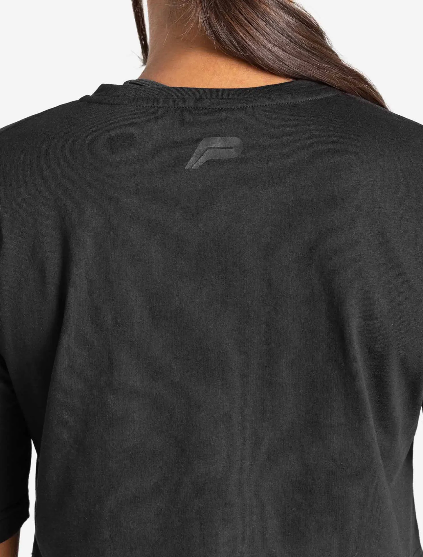 Oversized Crop T-Shirt Black