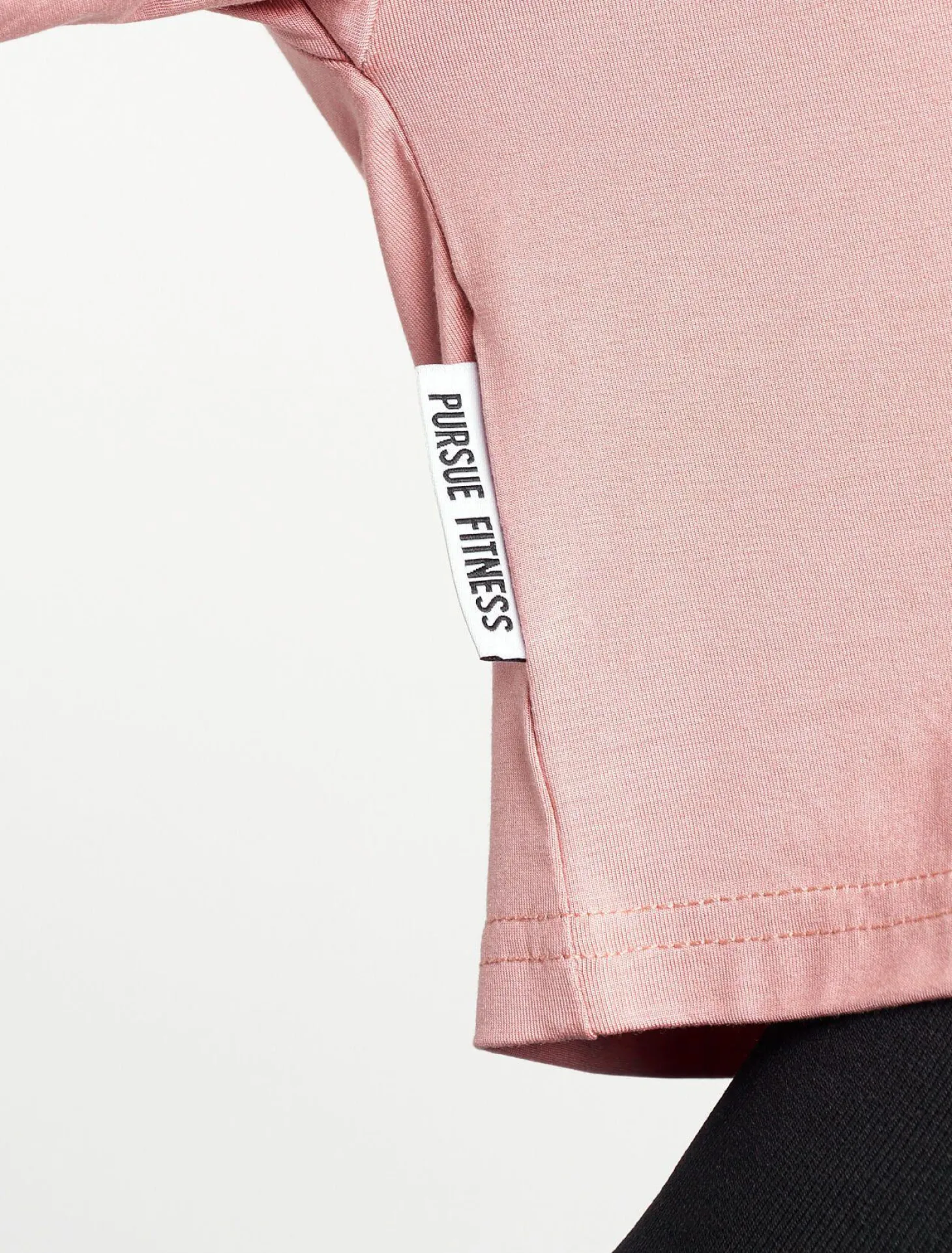 Oversized Crop T-Shirt Dusky Pink