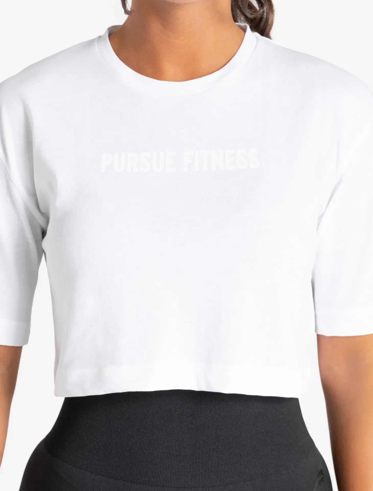 Oversized Crop T-Shirt White