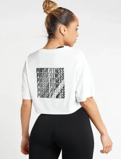 Oversized Crop T-Shirt White