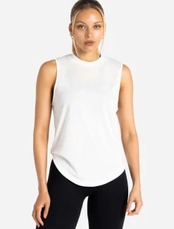 Oversized Graphic Tank White