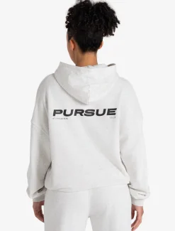 Oversized Hoodie Light Melange Grey