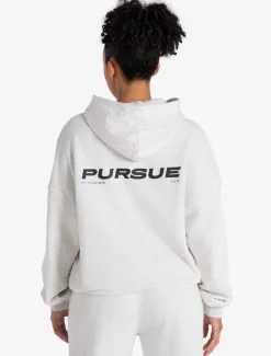 Oversized Hoodie Light Melange Grey