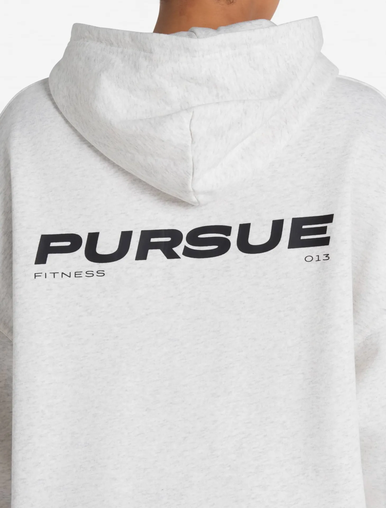 Oversized Hoodie Light Melange Grey