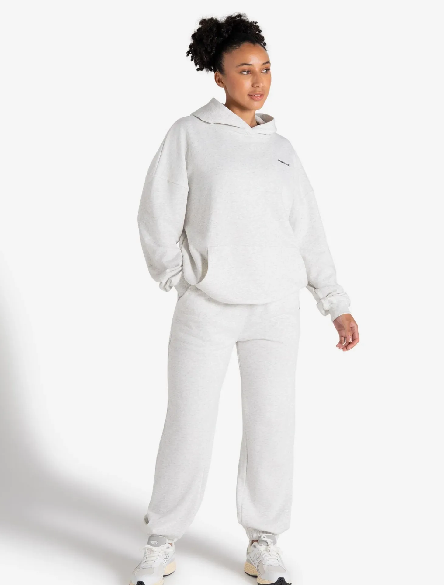 Oversized Joggers Light Melange Grey