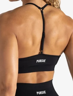 Scrunch Seamless Adjustable Sports Bra Black