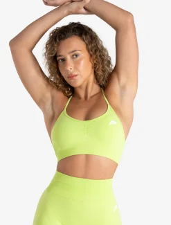 Scrunch Seamless Adjustable Sports Bra Lime Zest