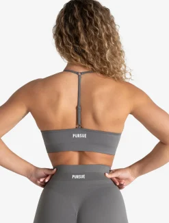 Scrunch Seamless Adjustable Sports Bra Mid Grey