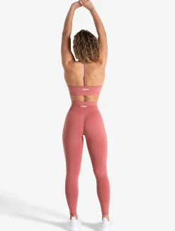 Scrunch Seamless Adjustable Sports Bra Peony Pink