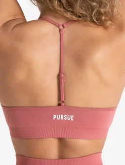 Scrunch Seamless Adjustable Sports Bra Peony Pink
