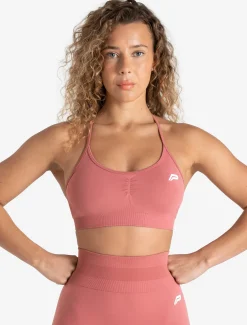 Scrunch Seamless Adjustable Sports Bra Peony Pink