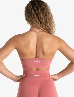 Scrunch Seamless Adjustable Sports Bra Peony Pink