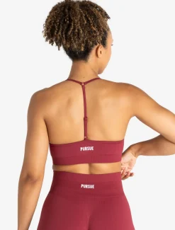 Scrunch Seamless Adjustable Sports Bra Raspberry