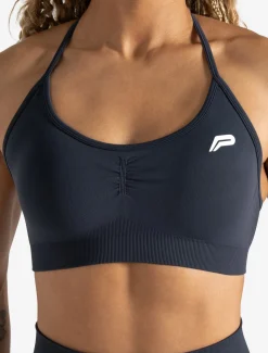 Scrunch Seamless Adjustable Sports Bra Midnight Blue