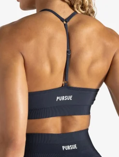 Scrunch Seamless Adjustable Sports Bra Midnight Blue