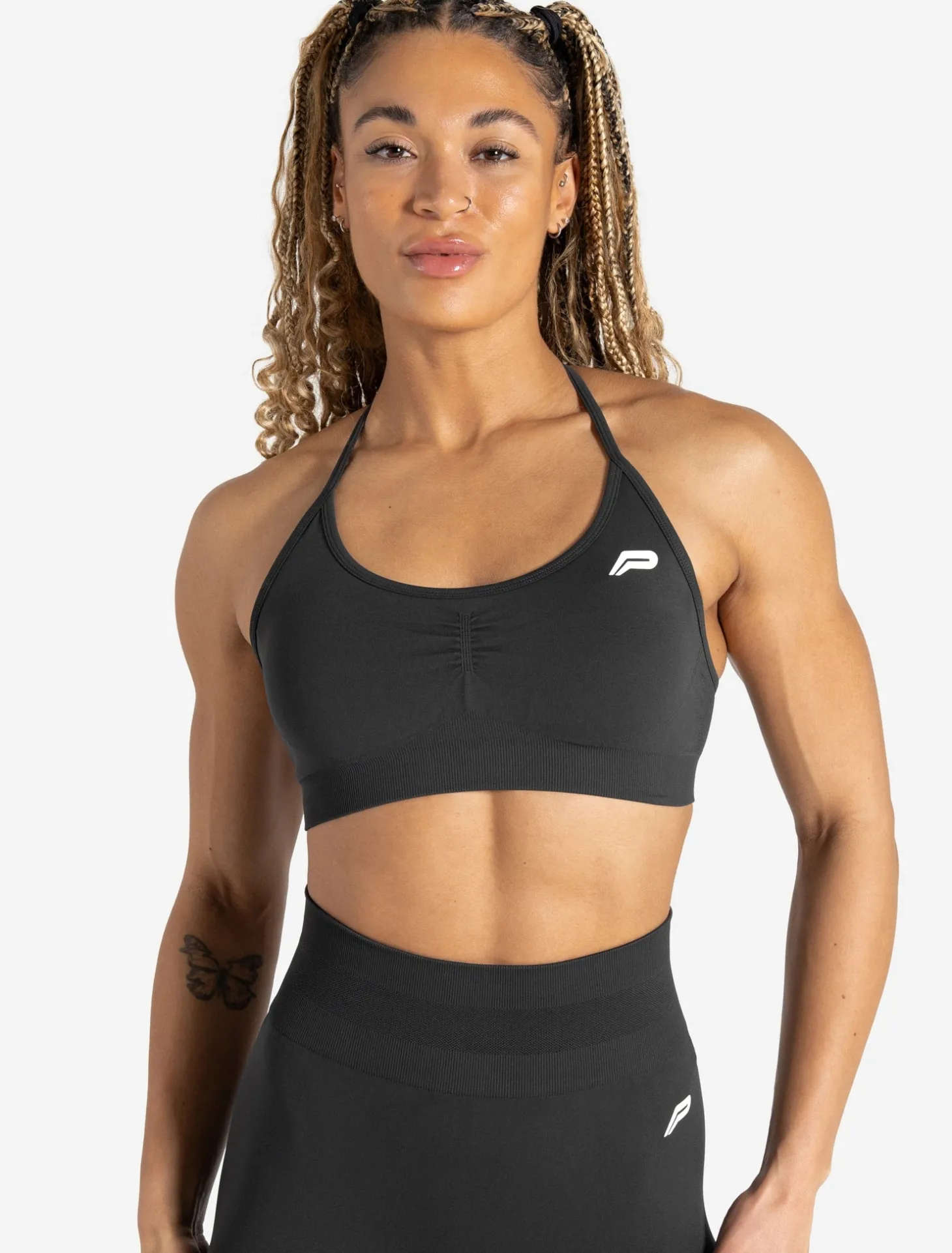 Scrunch Seamless Adjustable Sports Bra Woodland Grey