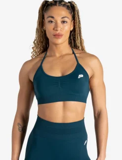 Scrunch Seamless Adjustable Sports Bra Dark Teal