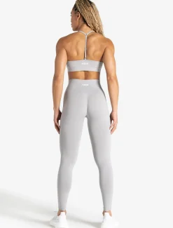 Scrunch Seamless Adjustable Sports Bra Grey