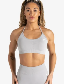 Scrunch Seamless Adjustable Sports Bra Grey