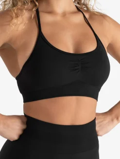 Scrunch Seamless Adjustable Sports Bra Blackout
