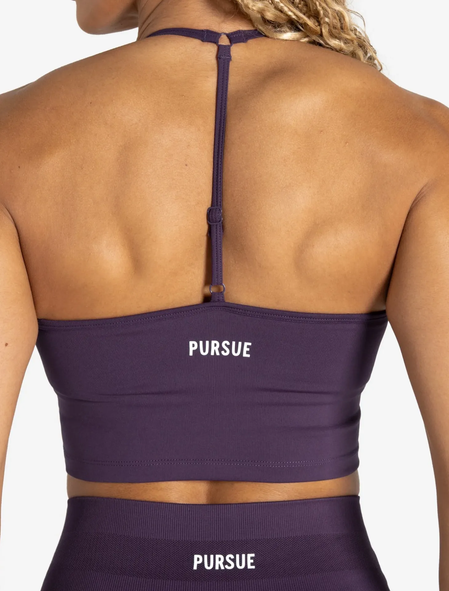 Scrunch Seamless Built-in Bra Tank Blackberry