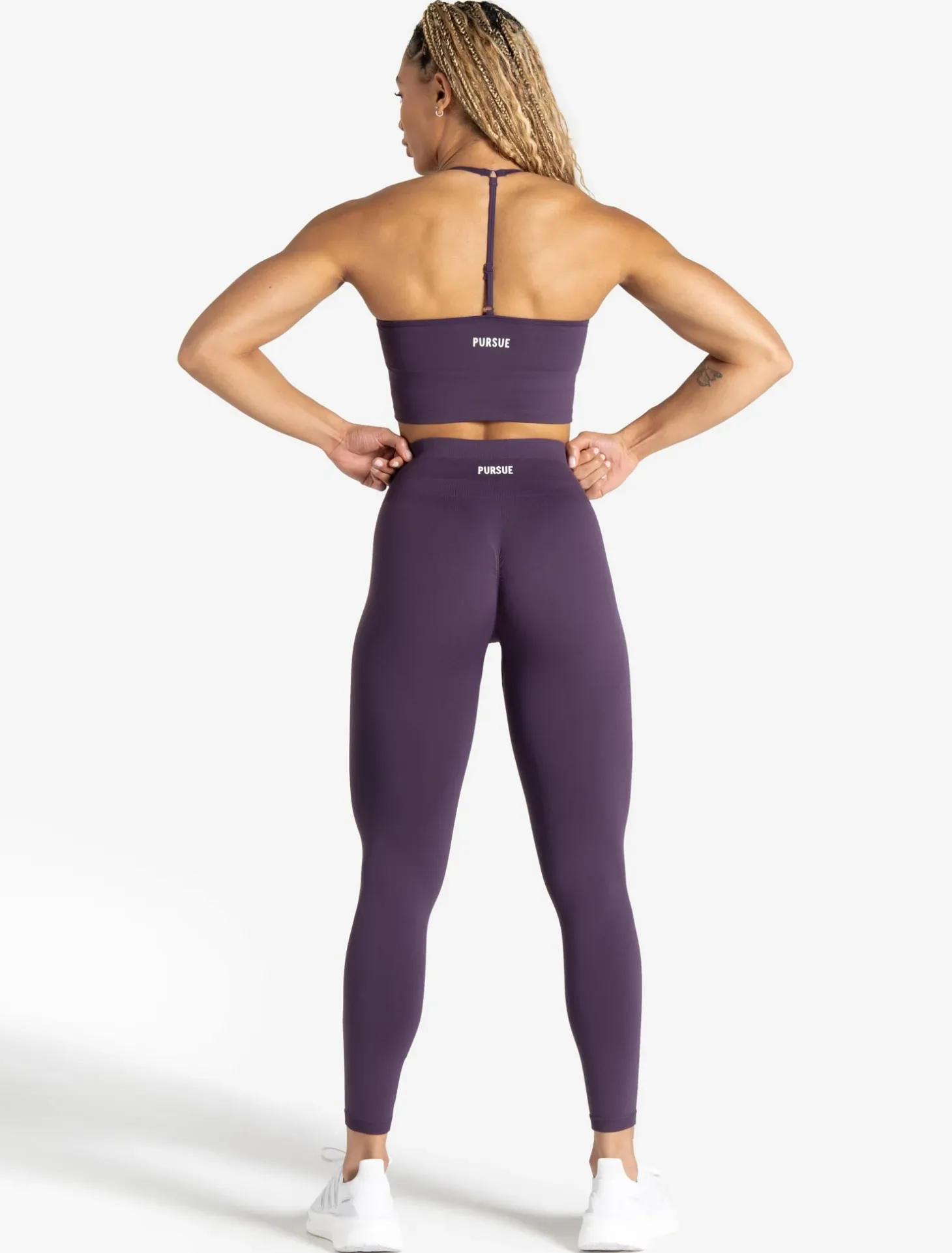 Scrunch Seamless Built-in Bra Tank Blackberry