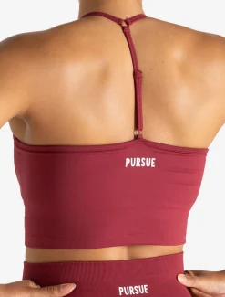 Scrunch Seamless Built-in Bra Tank Raspberry