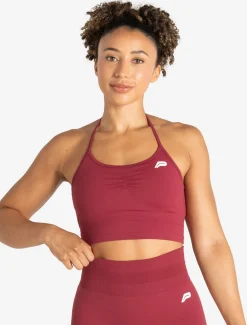 Scrunch Seamless Built-in Bra Tank Raspberry
