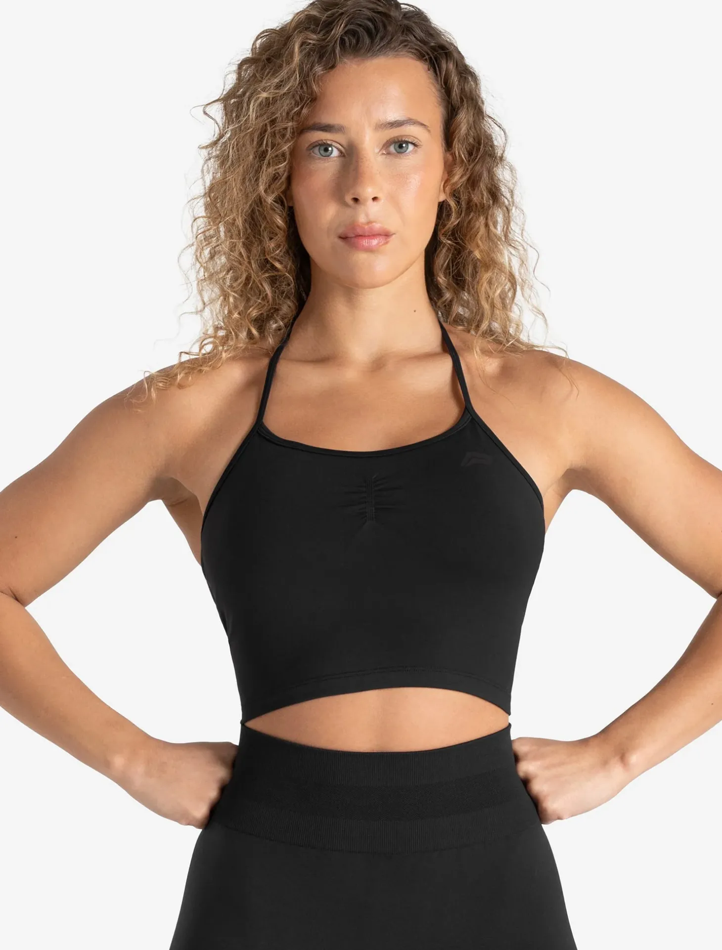 Scrunch Seamless Built-in Bra Tank Blackout