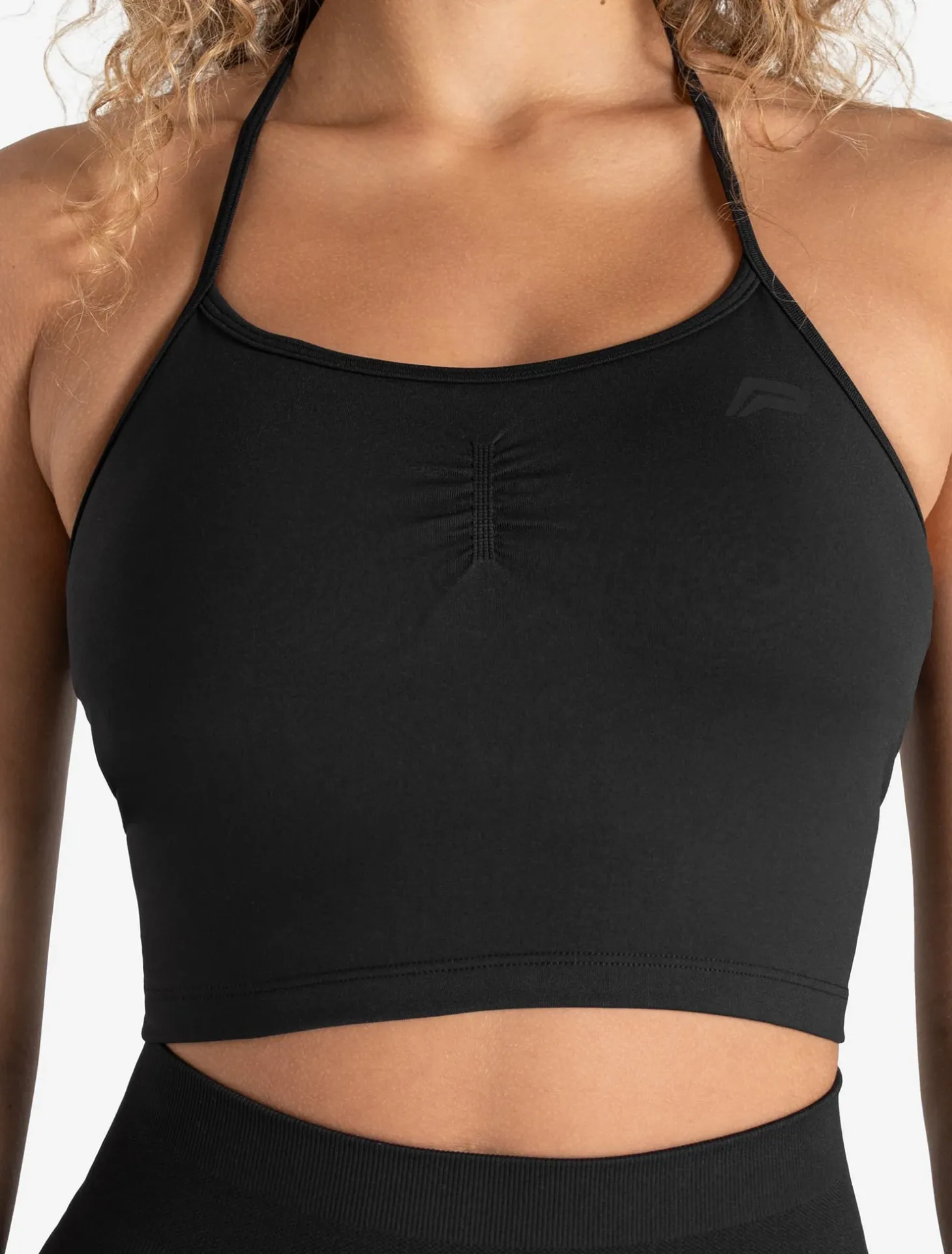 Scrunch Seamless Built-in Bra Tank Blackout