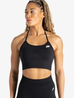 Scrunch Seamless Built-in Bra Tank Black