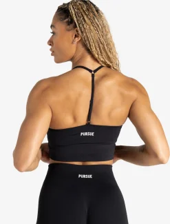 Scrunch Seamless Built-in Bra Tank Black