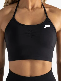 Scrunch Seamless Built-in Bra Tank Black