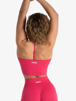 Scrunch Seamless Built-in Bra Tank Bubblegum Pink