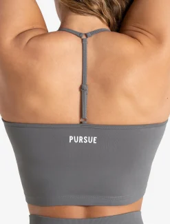 Scrunch Seamless Built-in Bra Tank Mid Grey