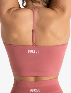 Scrunch Seamless Built-in Bra Tank Peony Pink